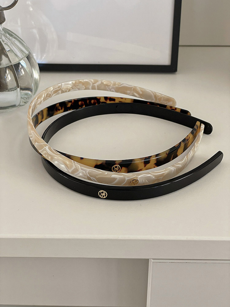 [마지막입고] 센느 헤어밴드 - 셀룰로오스 레오파드 호피 슬림 얇은헤어밴드 귀안아픈머리띠