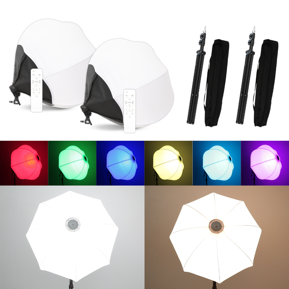 카메라 사진 촬영 조명 대한 젬볼 소프트박스 삼각대 세트 KIT-RGBJL02 - 상세 이미지 5
