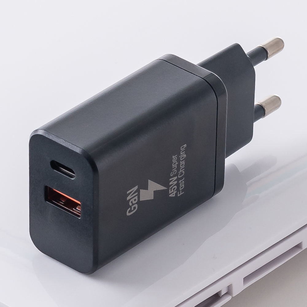 플라이토 GaN 45W PD 초고속 멀티 급속 휴대폰 충전기 2포트 USB+Type-C - 상세 이미지 2
