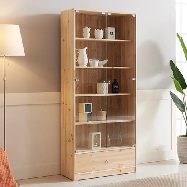 인테리어장식장 원목 거실유리장 미니유리진열장 고급장식장