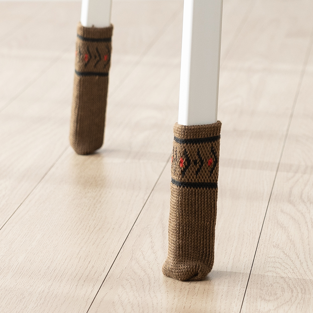 할메이드 식탁 의자발커버 의자다리커버 고양이 양말 발캡 4p