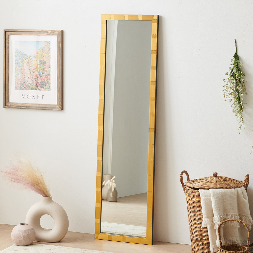 스코나 실버 전신경 벽걸이 메탈 전신 거울