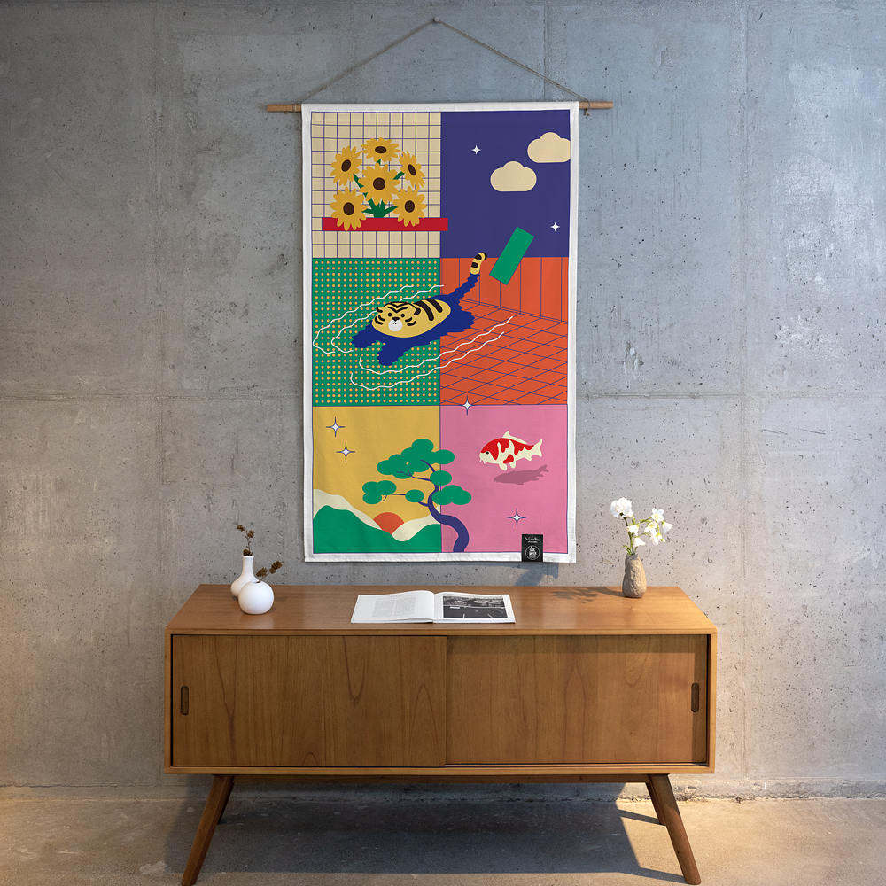 원세븐나인 노던 스카이 S 가림막 커튼 현관 중문 도어 패브릭