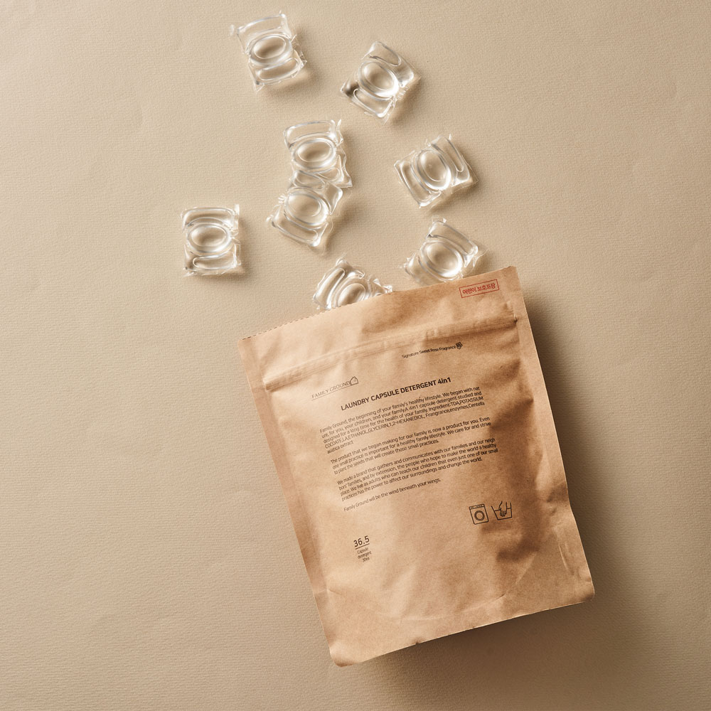 패밀리그라운드 고농축 퍼퓸 캡슐세제 식물성분 온가족 미세먼지케어 30개입, 1개 제품 이미지