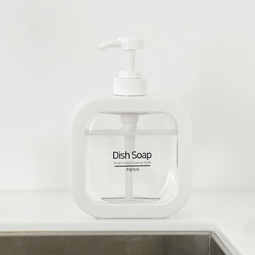 샴푸 디스펜서 욕실 핸드워시 주방세제통 심플팩토리 500ml 사용후기