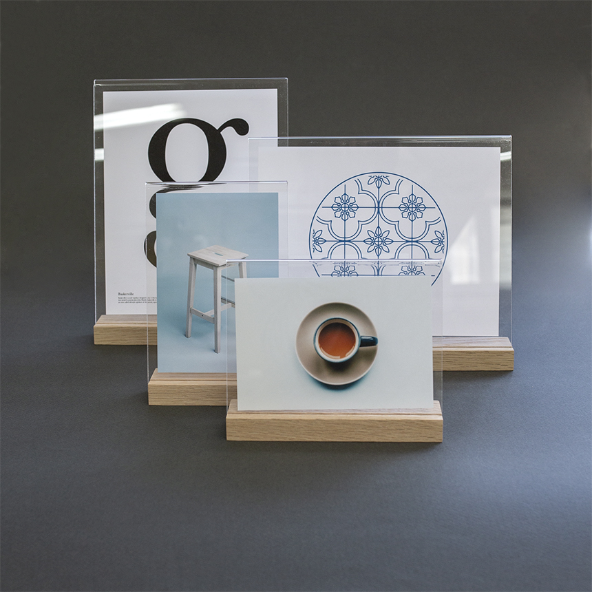 [1+1] 원세븐나인 포토 프레임 3x5인치 테이블 우드 액자 탁상용 탁상 나무액자 미니 오크 스탠드