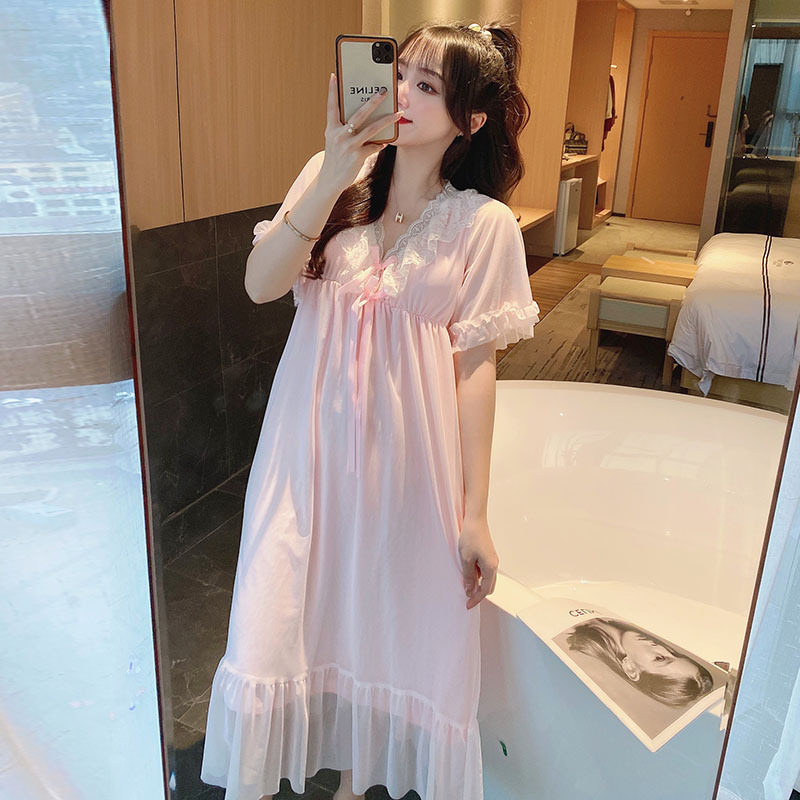 반팔 원피스 잠옷 여자홈웨어 이미지 4