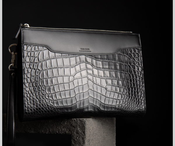 더퀴르 악어가죽 남자 명품 클러치백 남성 손가방 파우치백 일수가방