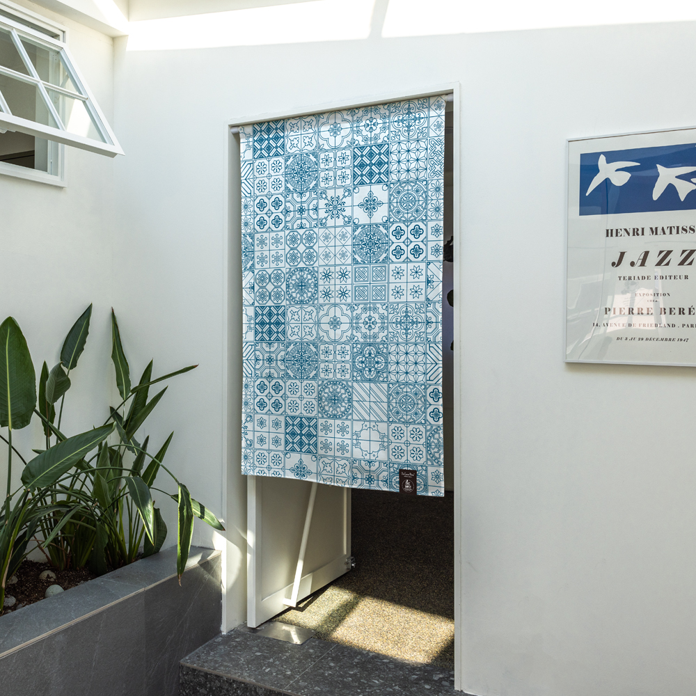 원세븐나인 가림막 커튼 바나나 리프 S 가리개 현관 중문 도어 베란다 주방 창문 바란스 패브릭