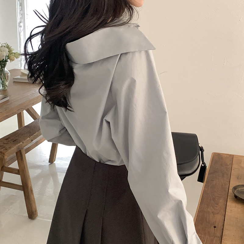 로라 오프 숄더 셔츠 bs7475 - 상세 이미지 5