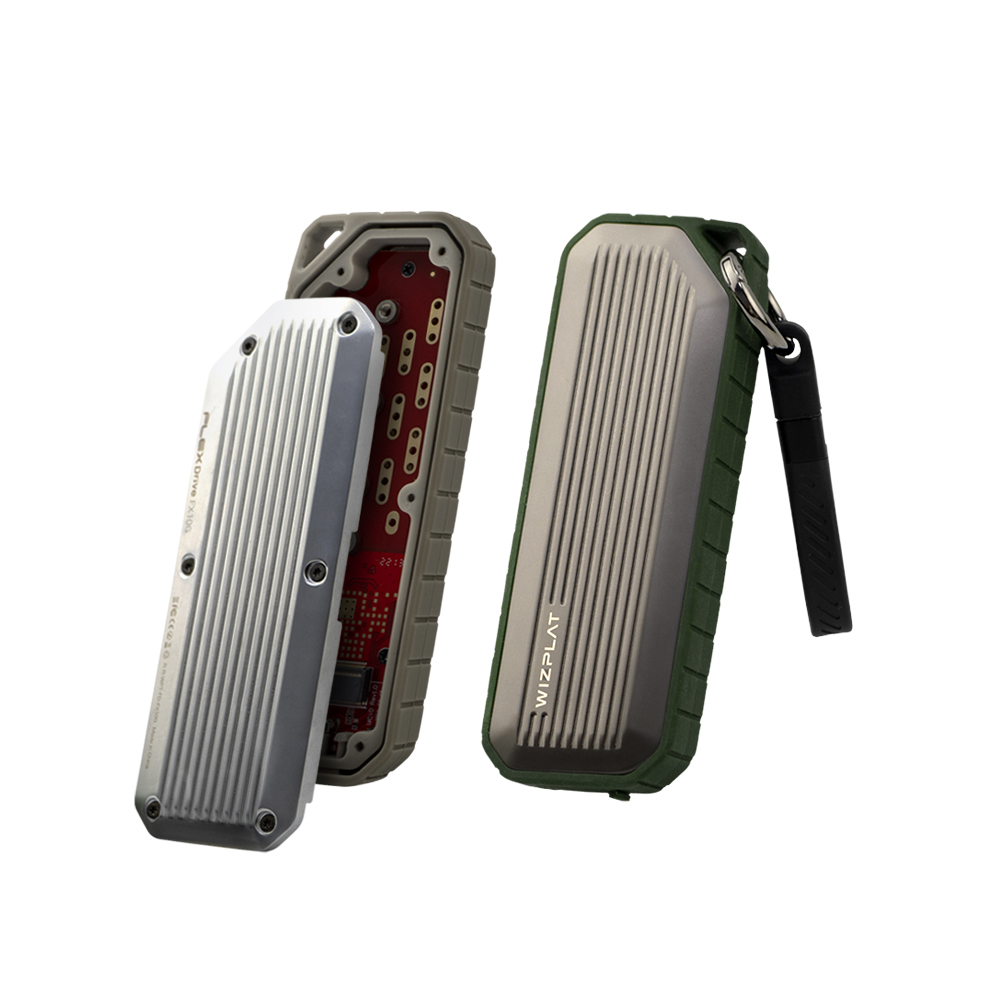 FLEX Drive FX10G NVMe SATA 듀얼 방수 방진 충격방지 외장SSD 케이스 - 상세 이미지 2