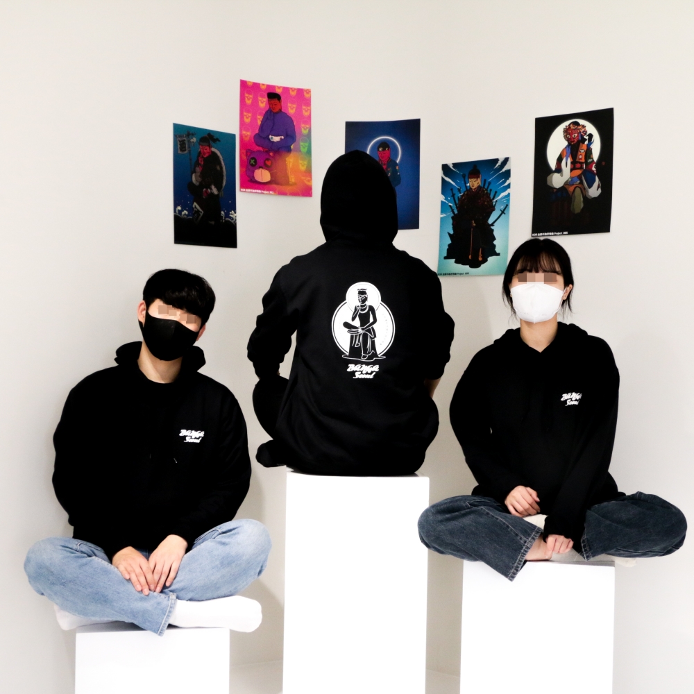 반가사유상 기모 후드티 BANGA SEOUL 블랙 후드 NFT 불교 굿즈... 착용 후기 | 사이즈/핏 총정리 - 대표 이미지
