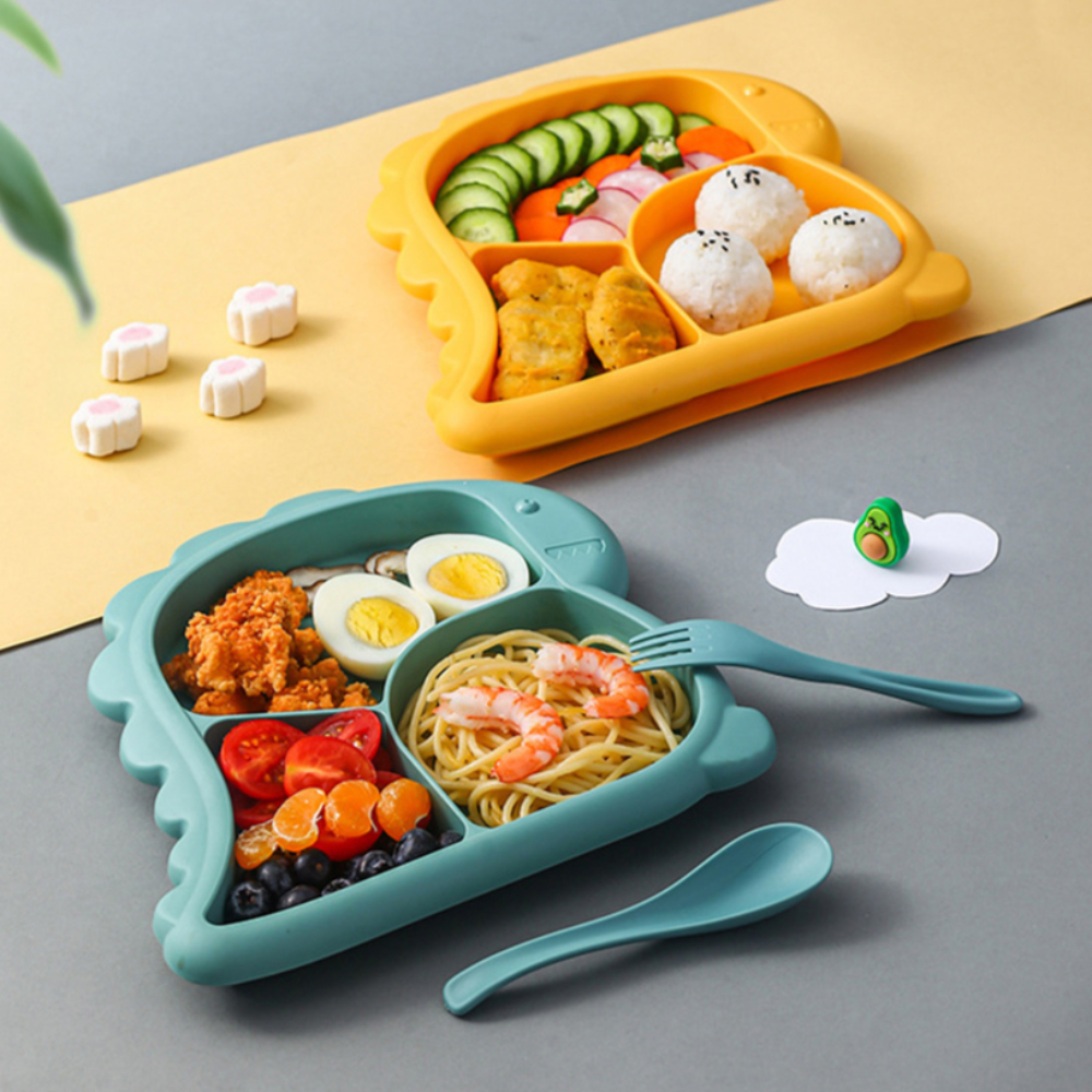 토핑이유식식판 돌아기식판 유아식 식기세트 - 상세 이미지 2