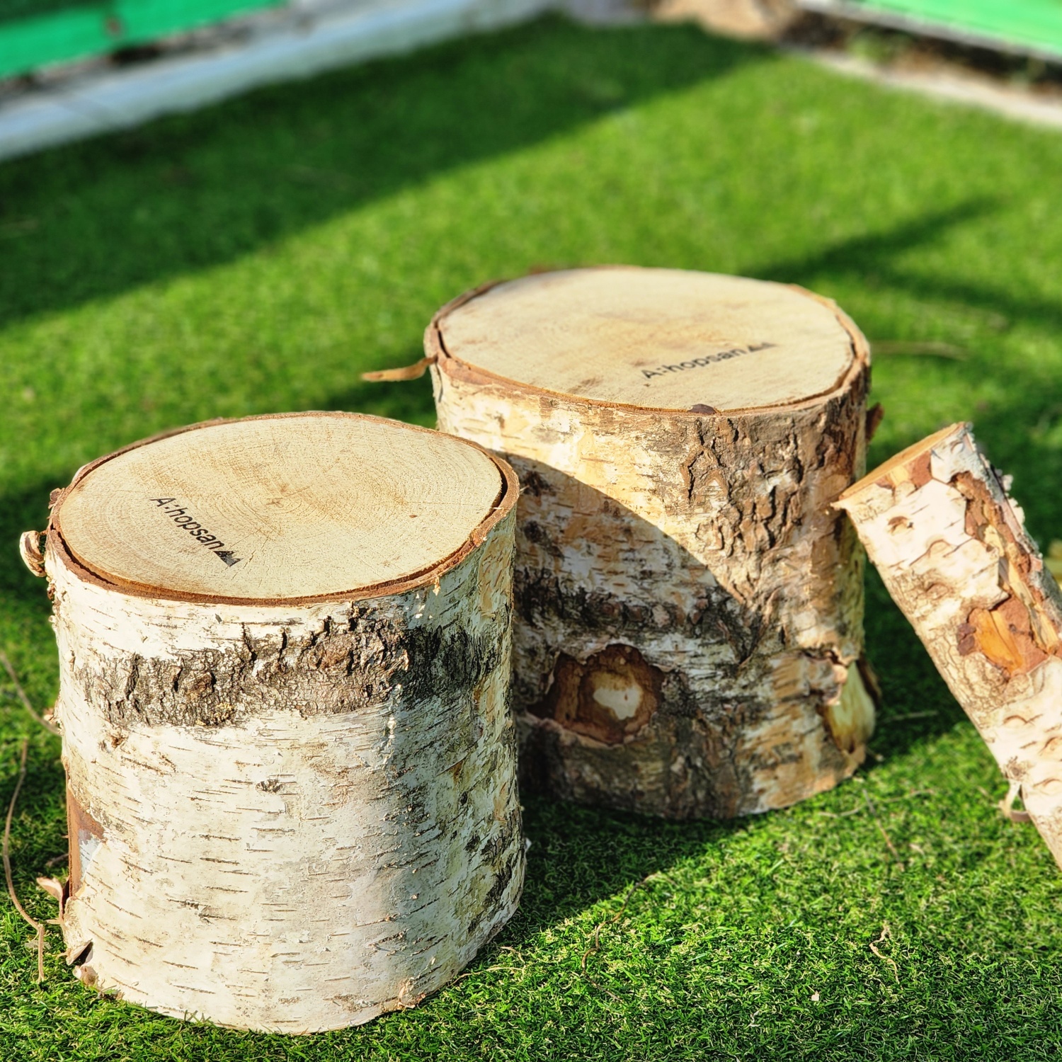 아홉산장작 자작나무 통나무 모탕