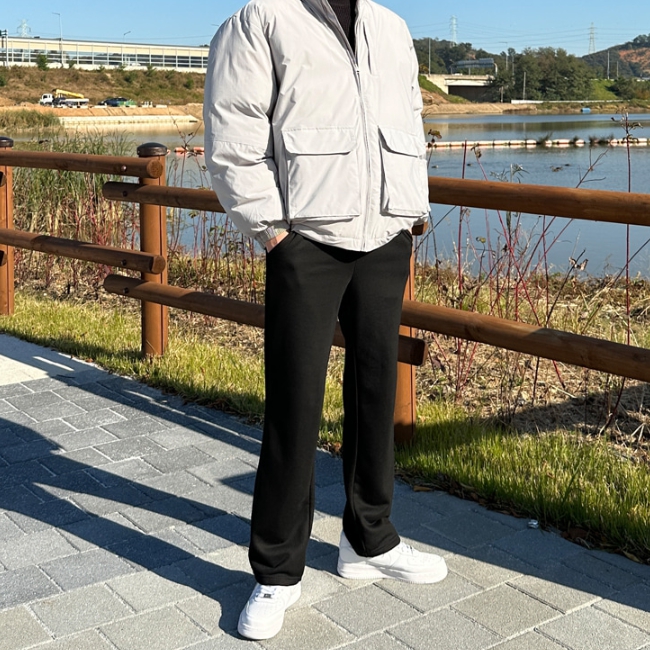 남자 선더스 면쭈리 세미와이드 트레이닝 팬츠 이미지 3