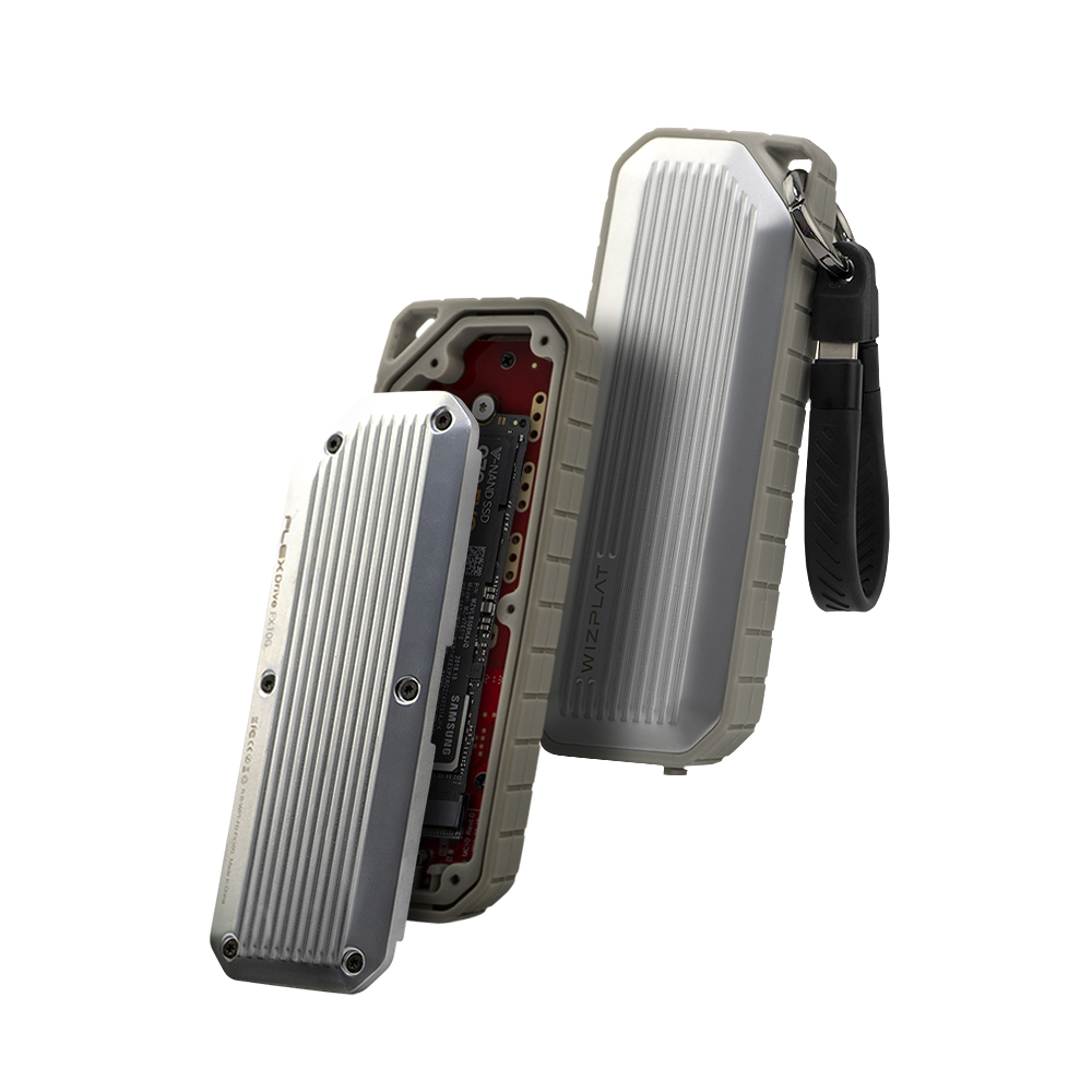 FLEX Drive FX10G NVMe SATA 듀얼 방수 방진 충격방지 외장SSD 케이스 - 상세 이미지 4