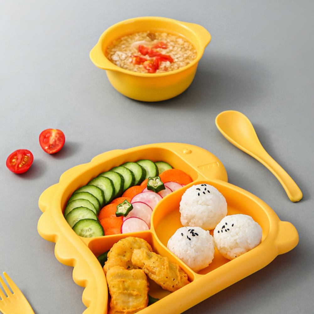 토핑이유식식판 돌아기식판 유아식 식기세트 - 상세 이미지 5