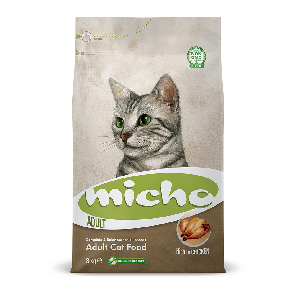 미쵸 어덜트 캣 치킨 3kg 고양이 사료 - 메인 이미지