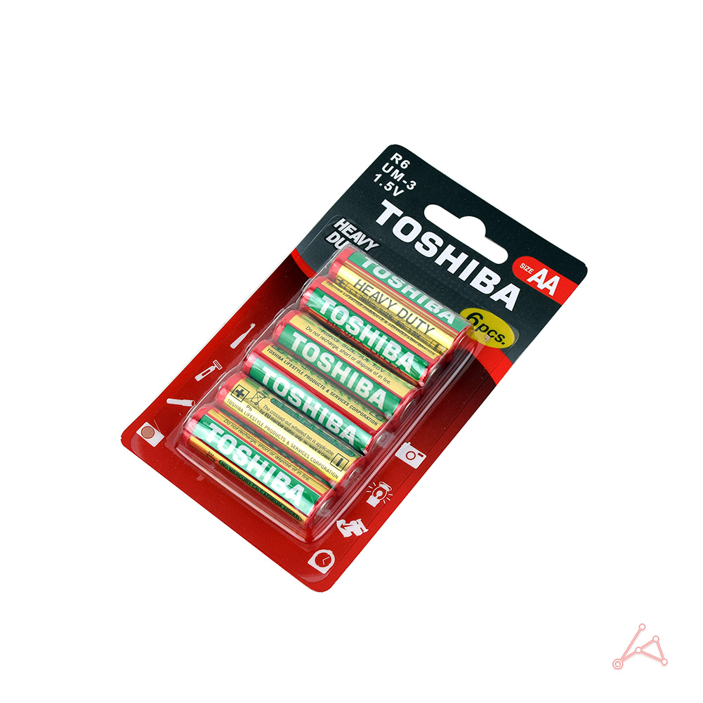 1.5볼트건전지 망간 AA 건전지 도시바 1.5v R6 6개 - 상세 이미지 4