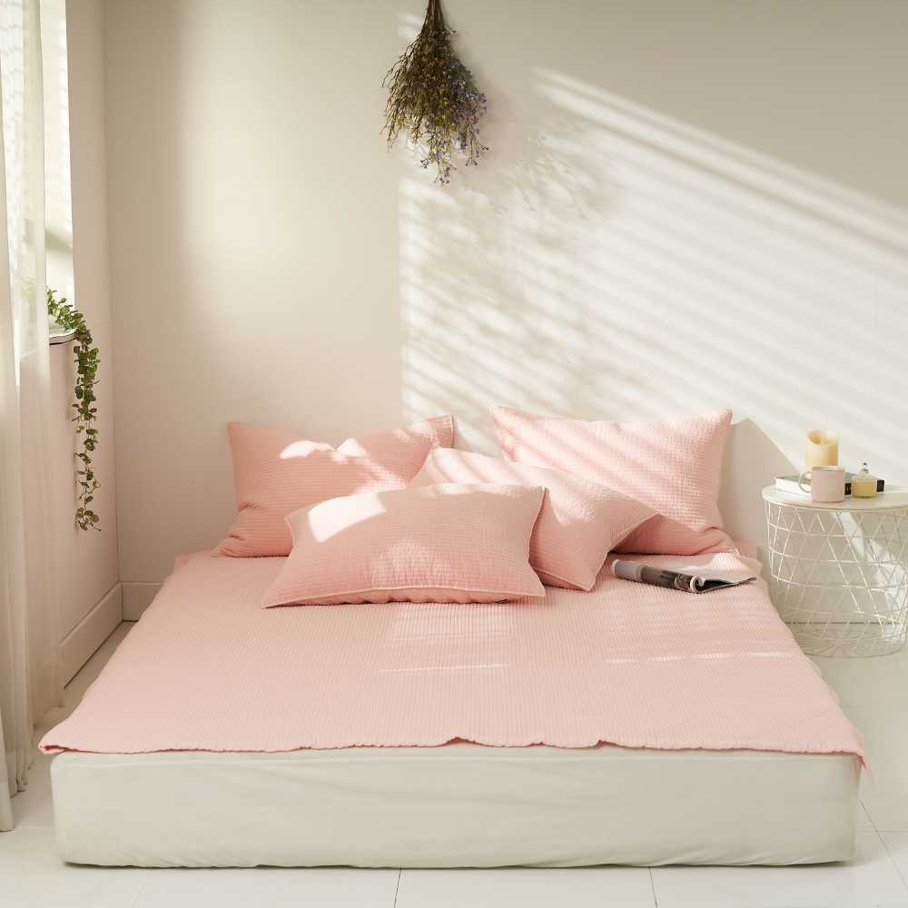 더라인 60수 순면 피그먼트 침대패드 겸 이불 SS 110x200 이미지 8
