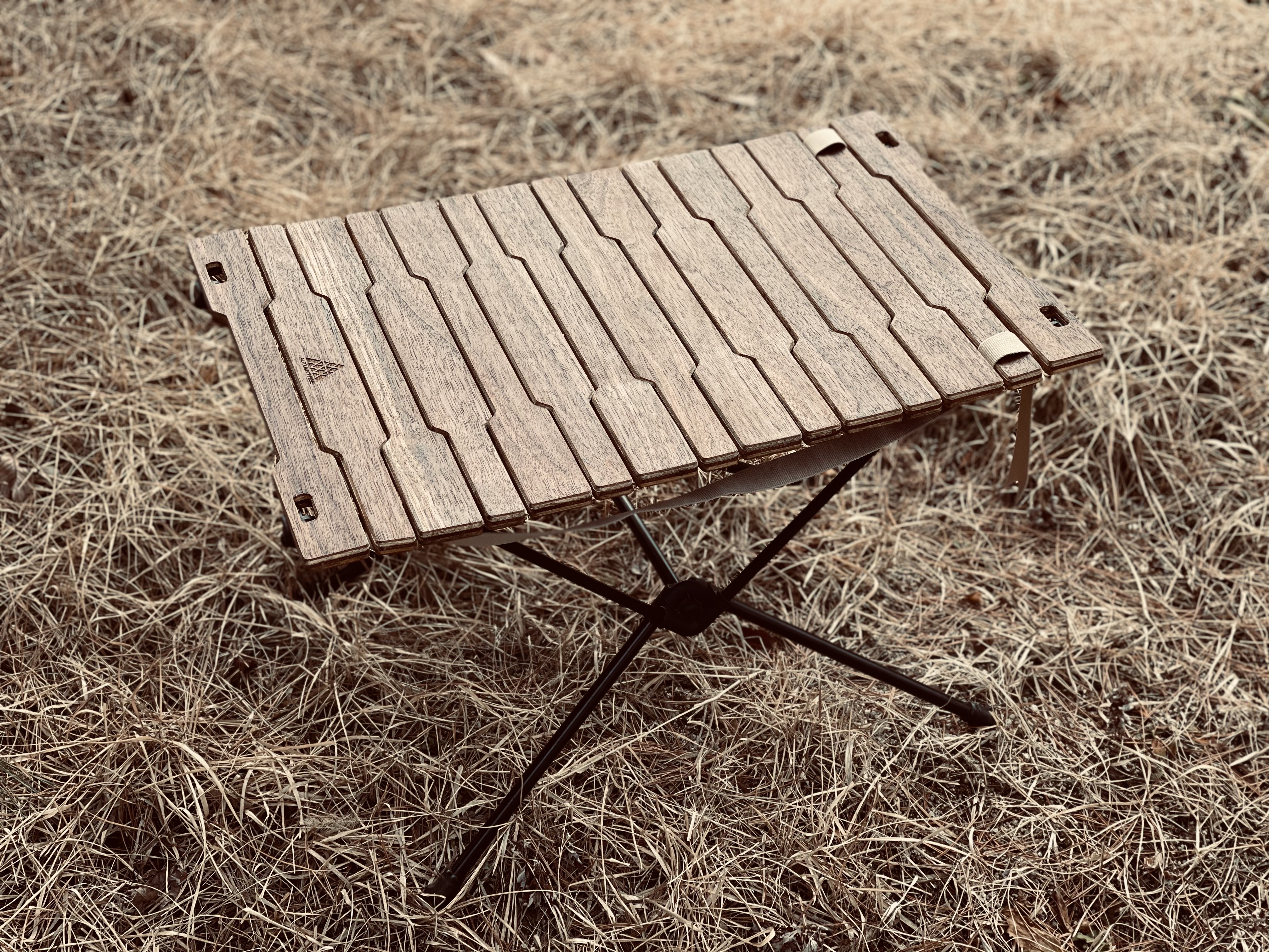 캠핑 사이드 보조 테이블 우드 롤테이블