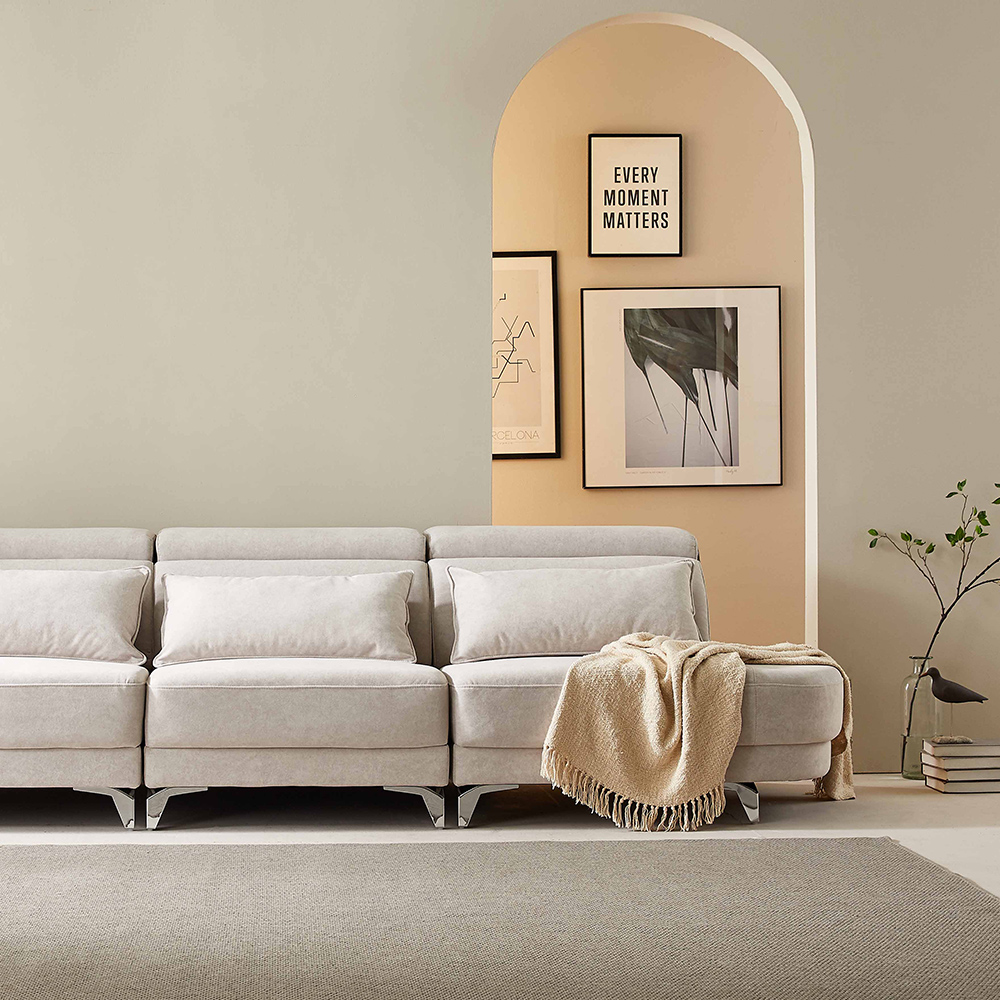 서광퍼니처 산티아고 조야 아쿠아텍스 패브릭 모듈 코너형 6인용 쇼파 sk