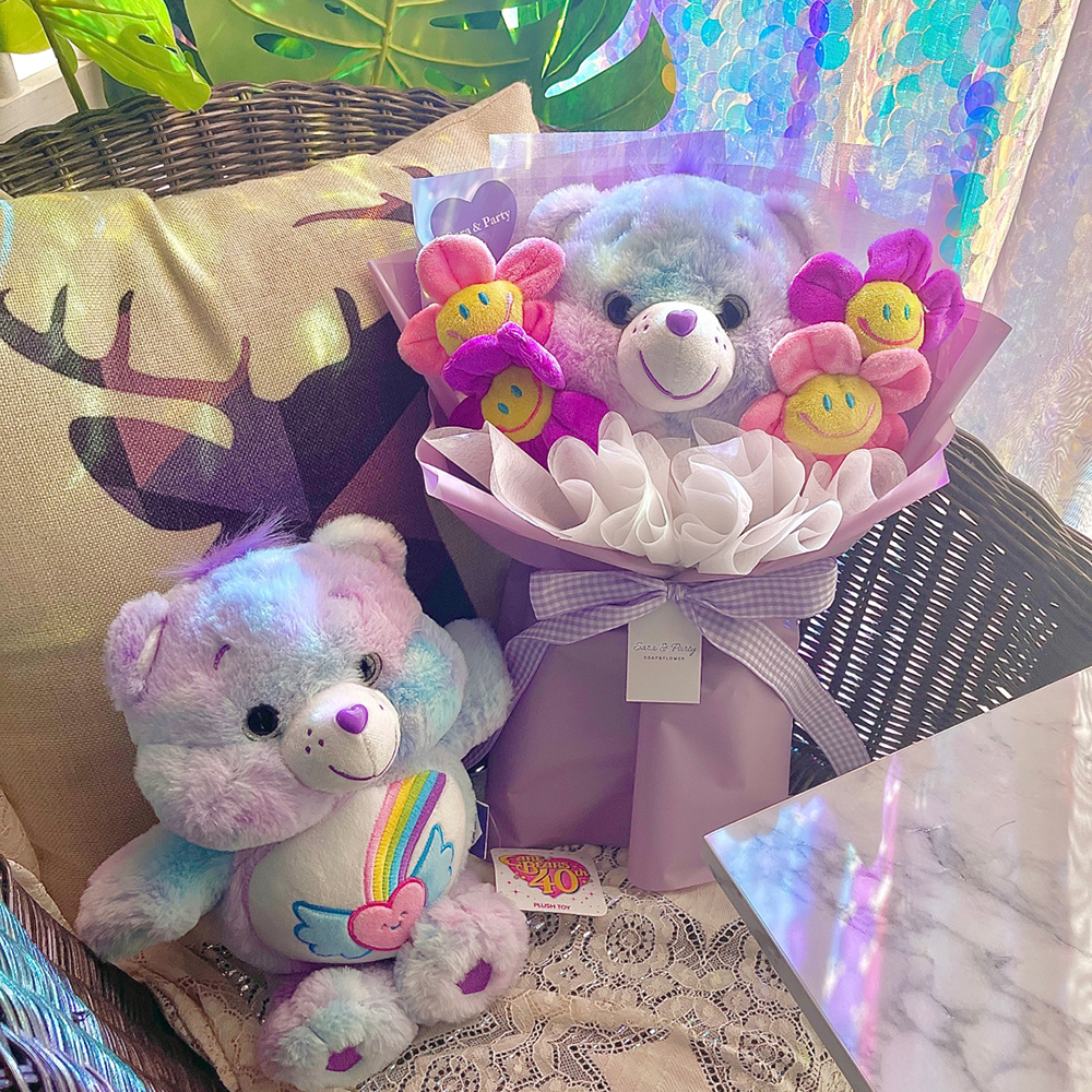 트루하트 케어베어 인형꽃다발 여자친구 화이트데이 생일선물 졸업식 - 상세 이미지 4