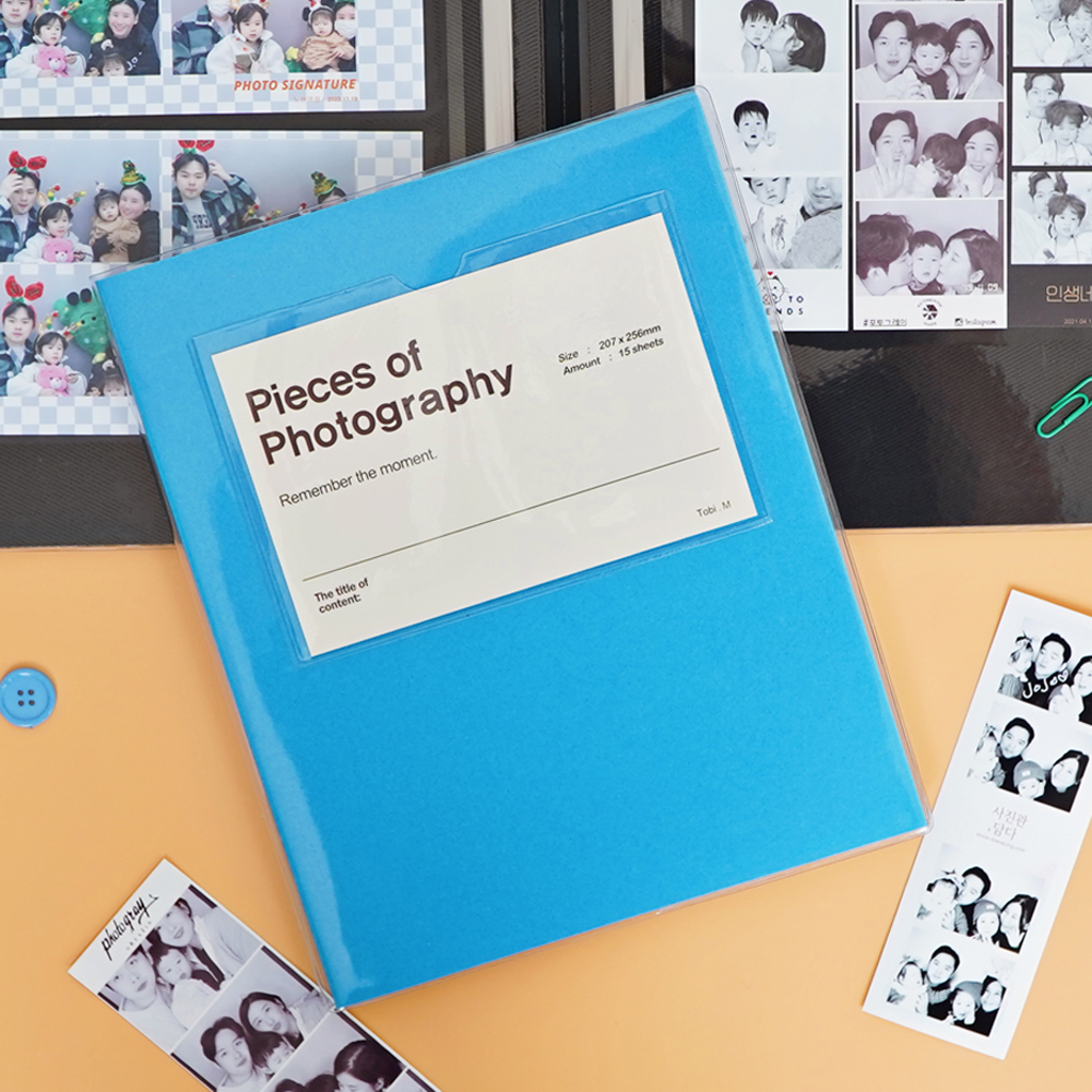 초음파앨범 사진 앨범 접착식 옐로우 포토인생 네컷 셀프포토북 제작 사진첩 아기