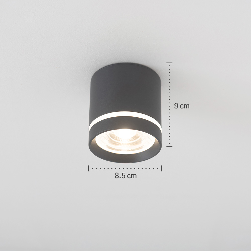 LED등 LED직부등 에코 마샤 10cm 원형 COB 10W 플리커프리 현관 천장조명 이미지 6