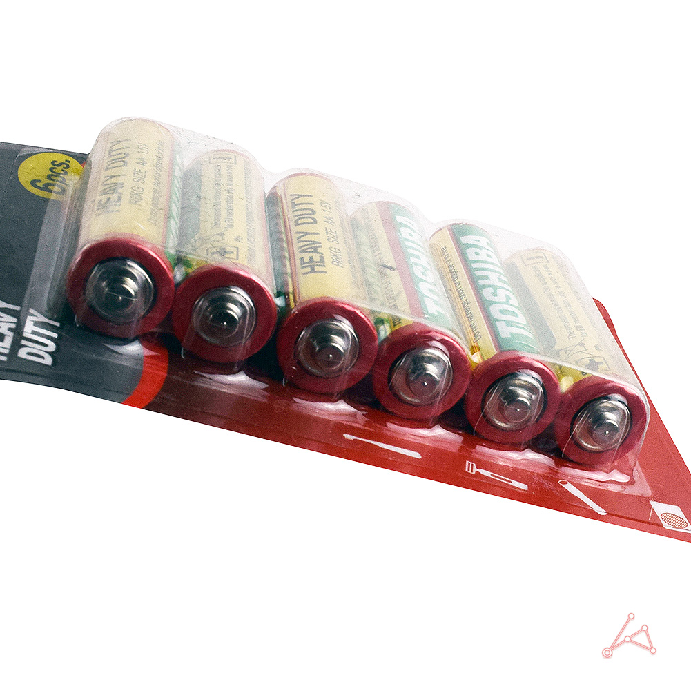 1.5볼트건전지 망간 AA 건전지 도시바 1.5v R6 6개 - 상세 이미지 2