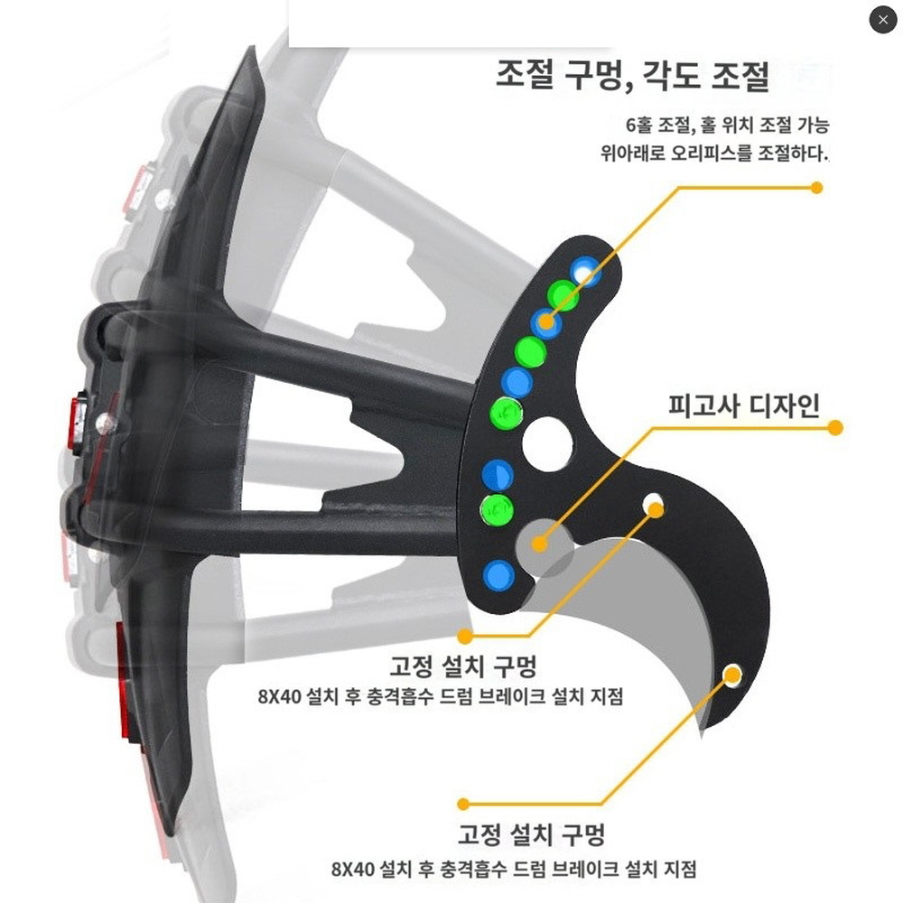 한솜 ADV125 머드가드 물받이 리어휀다 호환 - 상세 이미지 2