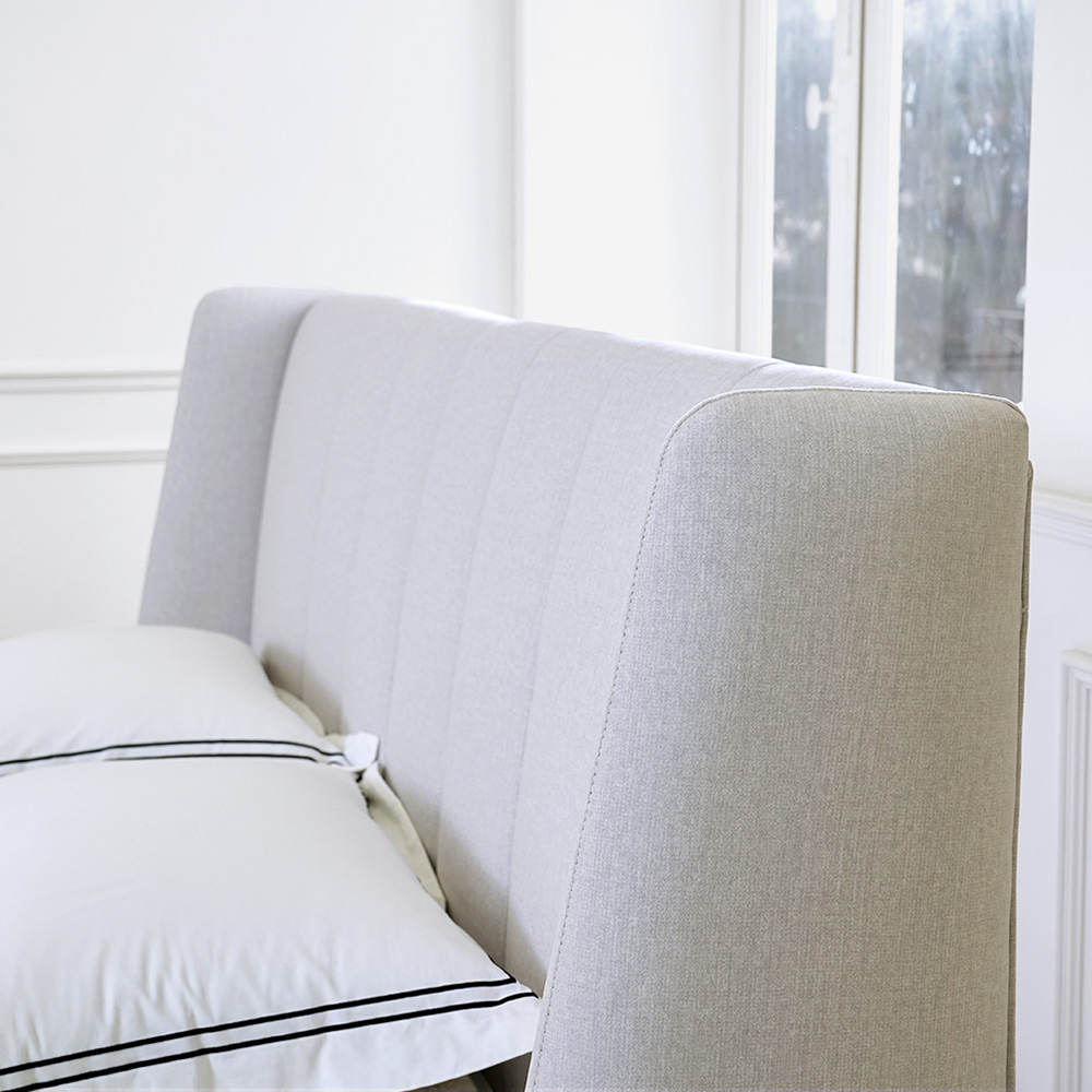 슬립퍼 허그 신혼 부부 패브릭 저상형 침대 프레임 LK 라지킹 사이즈 침대