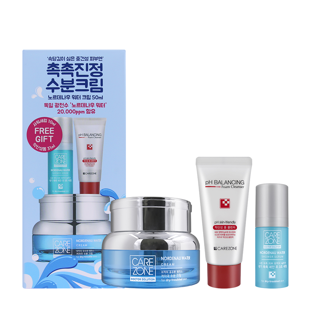 케어존 닥터솔루션 노르데나우 워터 크림 기획세트 : 뷰티코스