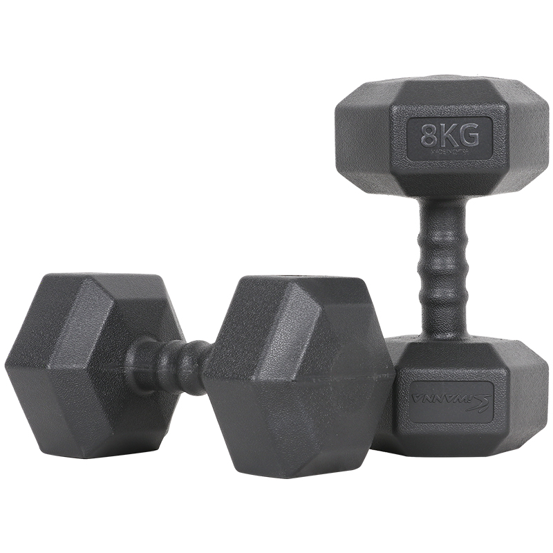 아이워너 맨즈 육각 아령 헬스 운동 덤벨 8kg, 2개