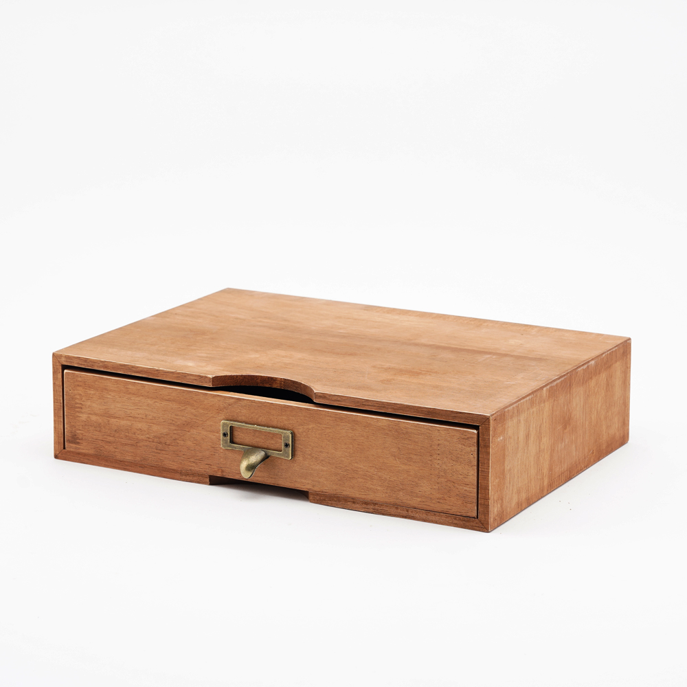 무디스워크 해리 원목 책상 1단 서랍함 미니서랍 데스크테리어 오거나이저 정리함 수납함 이미지 3