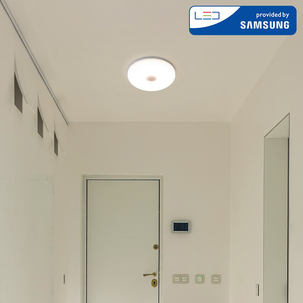 LED 직부등 센서등 도톰 원형 직부등 15W 유백 주광색 이미지 4