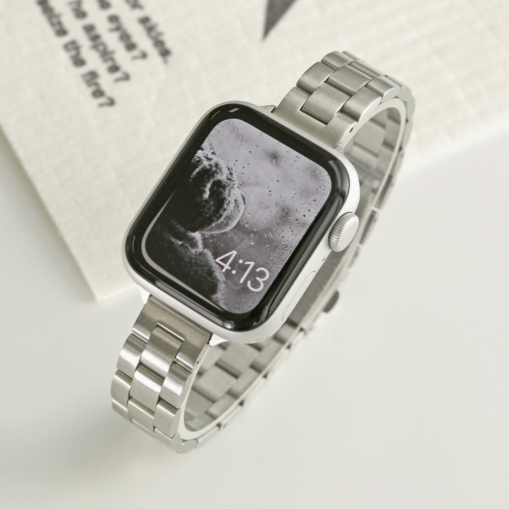 메탈 스트랩 실버 컬러