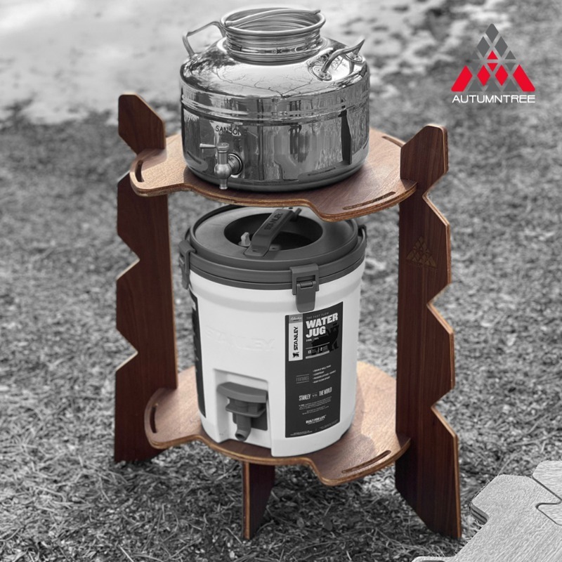 월넛 인디언 워터저그 받침대 스탠드 원목 물통받침대 오텀트리