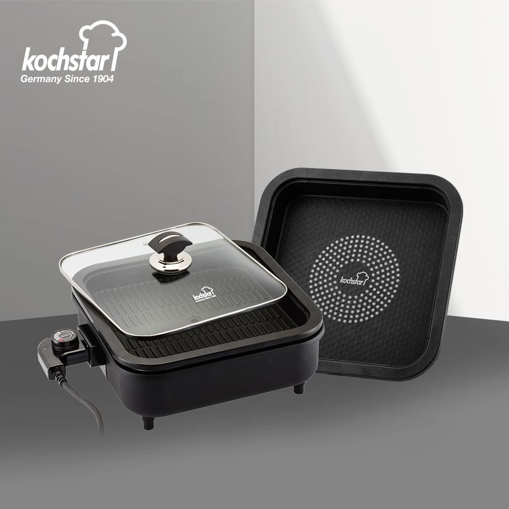 콕스타 이지쿡 전기 듀얼 만능 분리형 멀티 쿠커 가정용 삼겹살 고기 불판