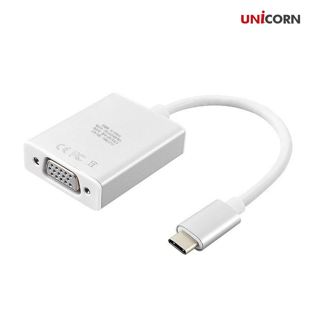 유니콘 JV-100VG C-T조합형pe To VGA 변환컨버터장비 최신스마트폰 지원가능 - 메인 이미지