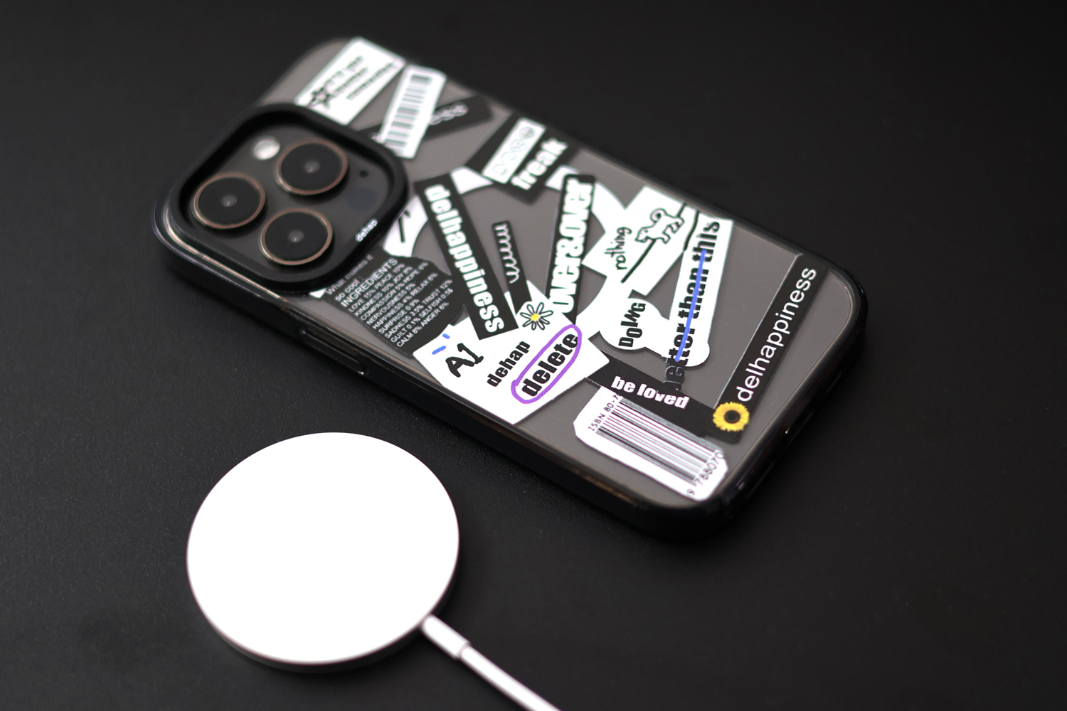 아이폰 맥세이프케이스 아이폰17 프로 케이스 블랙 라벨 - 상세 이미지 4