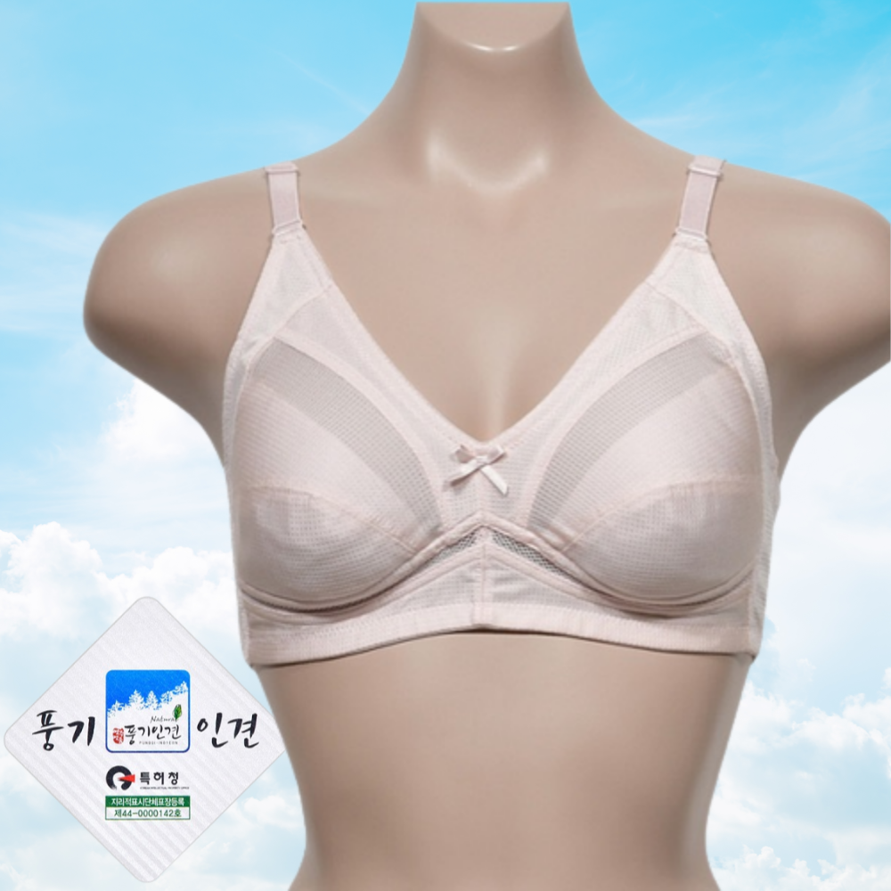 가슴작아지는 풍기인견브라 국산 노패드 뽕없는 미니마이저 시원한 패드없는 빅사이즈 B컵브라 제품 이미지