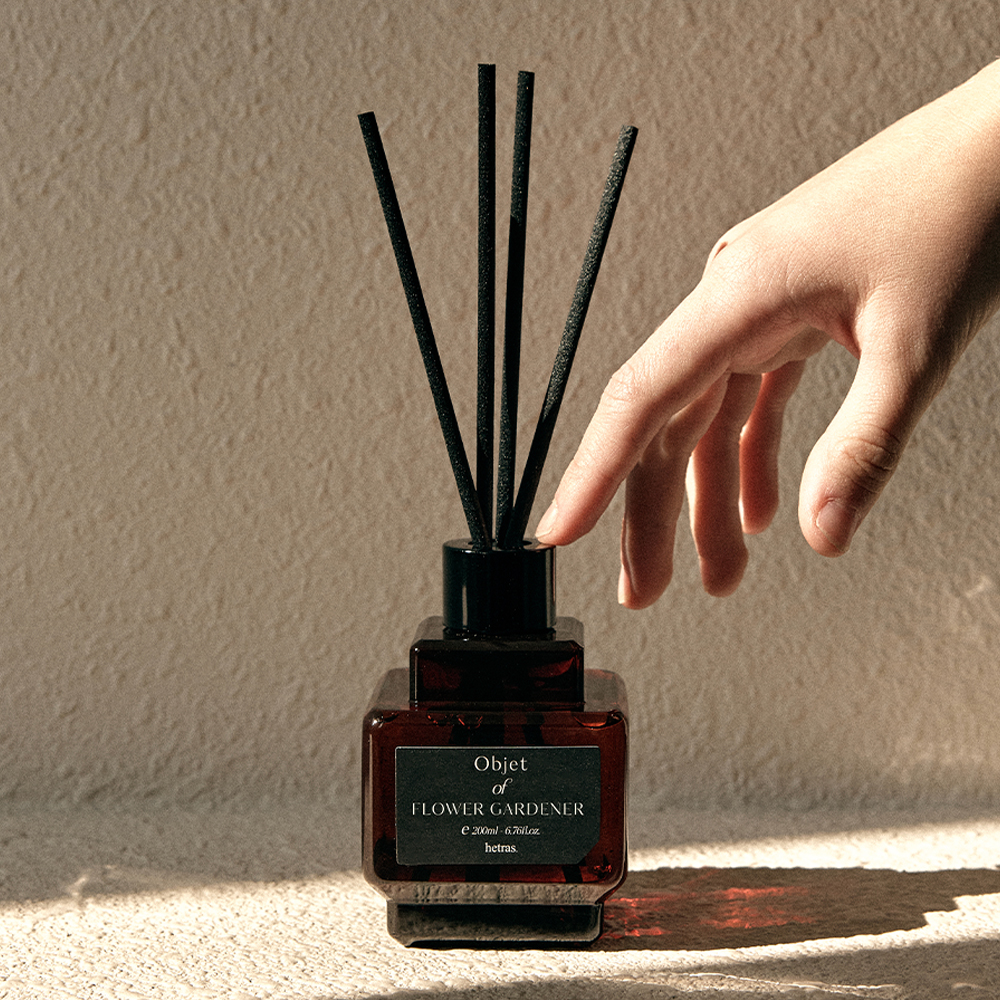 1+1 헤트라스 오브제 디퓨저 200mlx2개 선물세트 갤러리 실내 방향제 인테리어 화장실 대용량 블랙체리