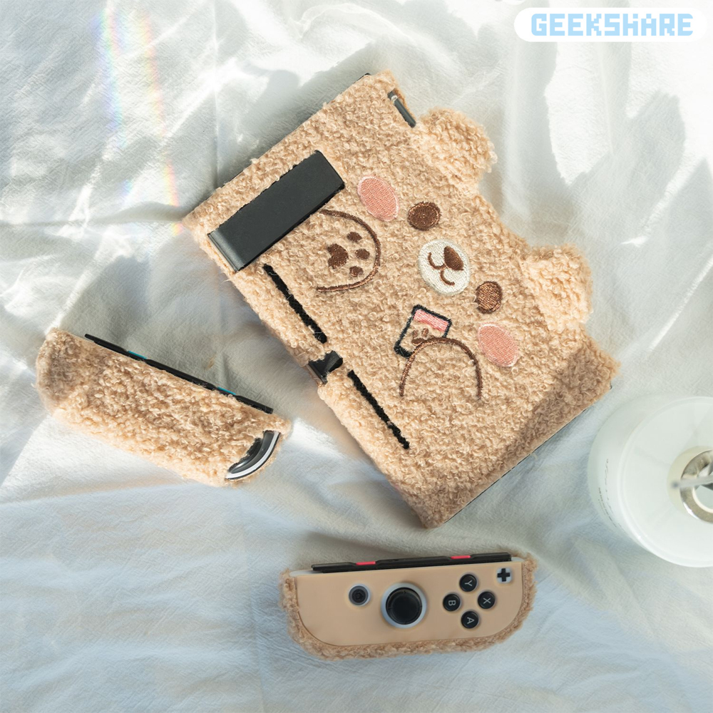 닌텐도 스위치 케이스 긱쉐어 아기곰 봉제커버 - 상세 이미지 3