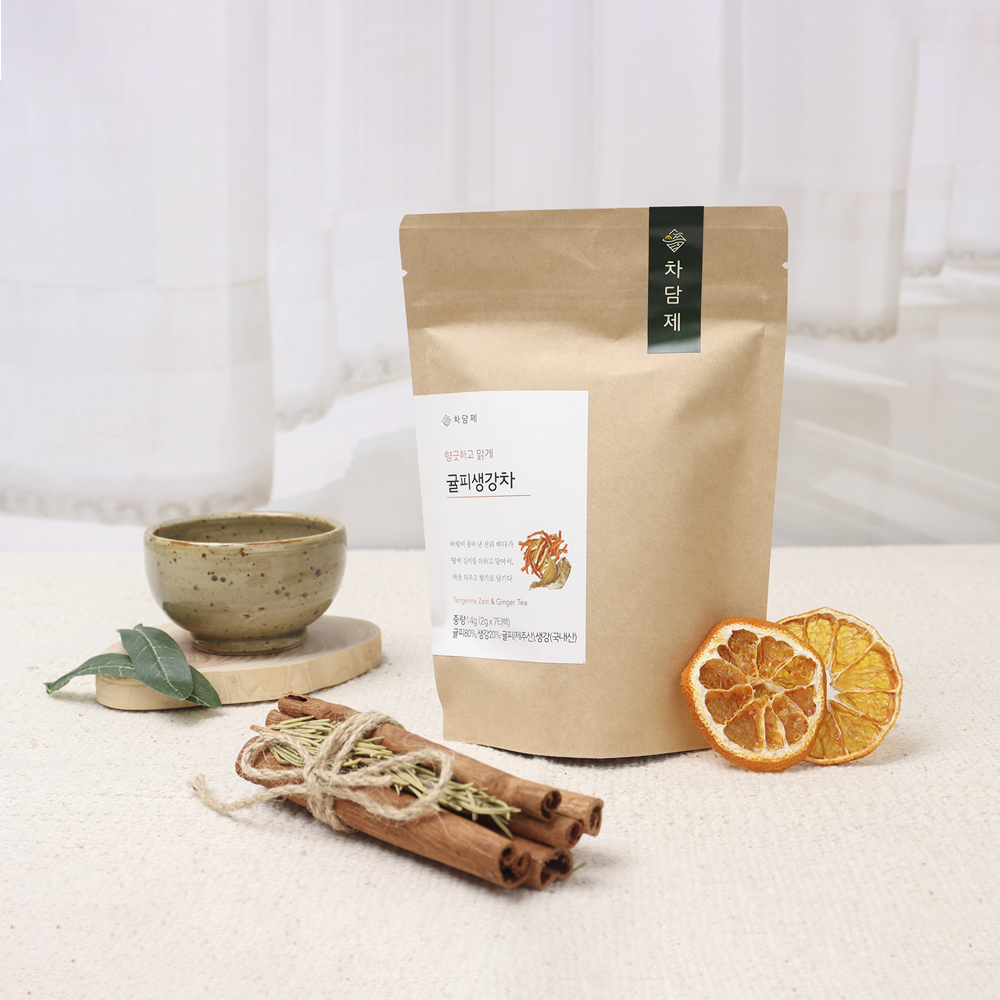제주 귤피생강차 티백 14g 7티백 제주도차