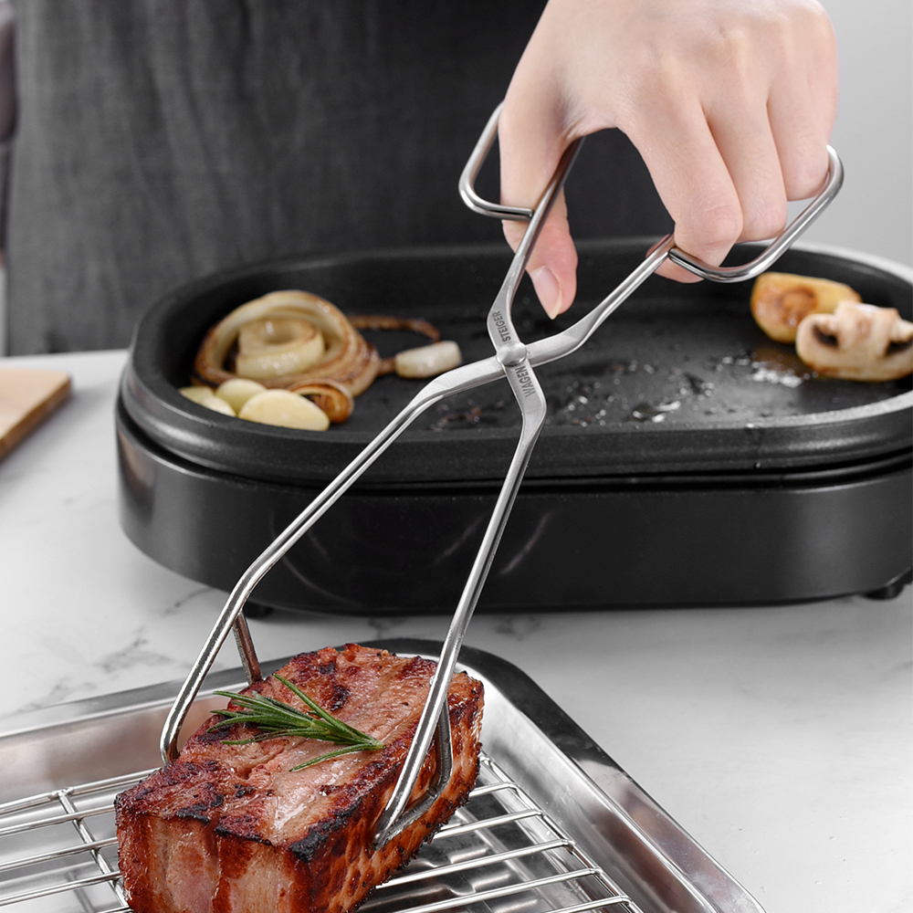 바겐슈타이거 스텐 가위형 집게 다용도 고기 캠핑 플레이팅 제품 이미지
