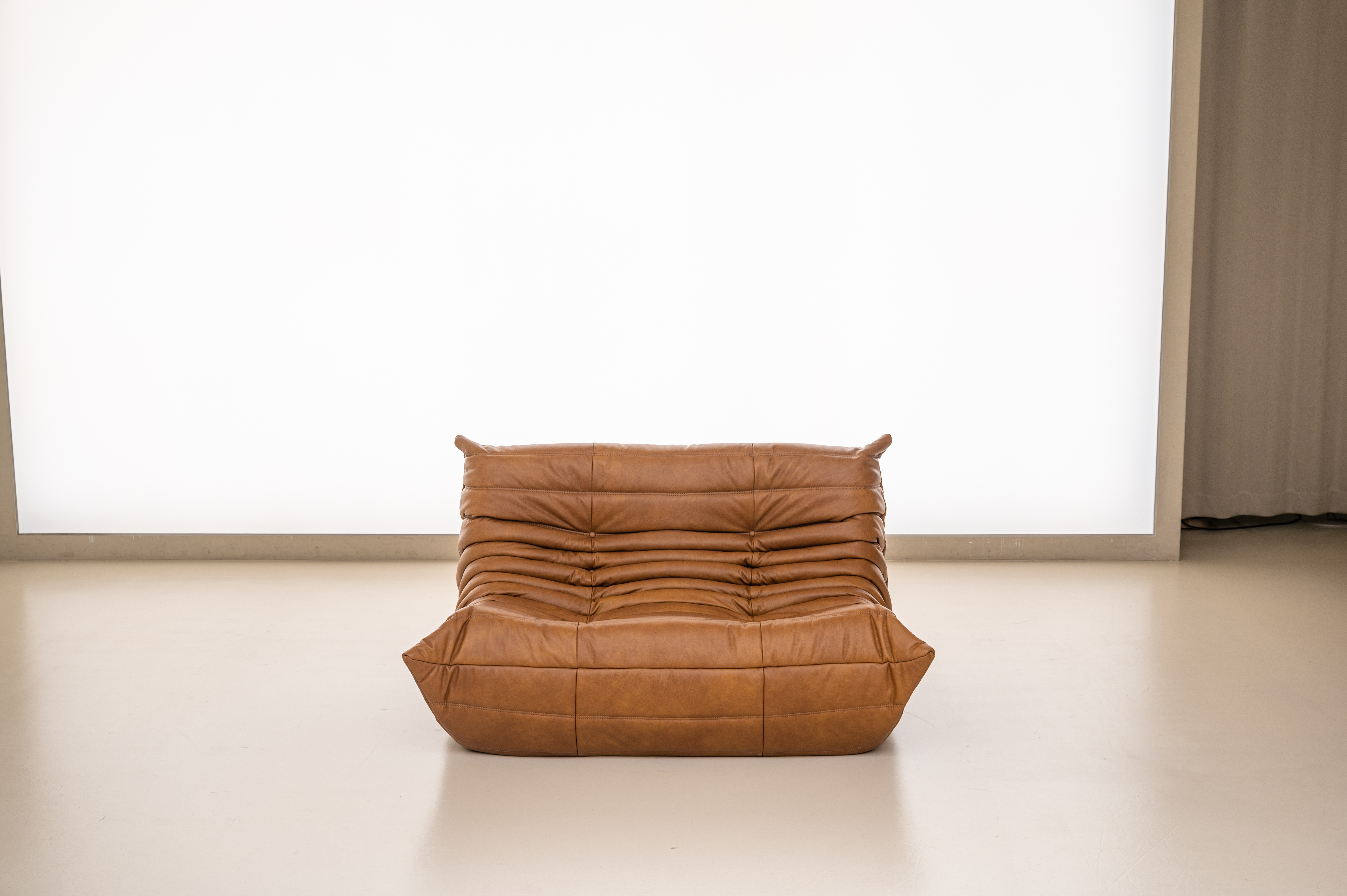 2인용 모듈 PH 17 가죽모듈쇼파 이태리 내추럴 통가죽 천연면피 전체가죽 번데기 빈백소파