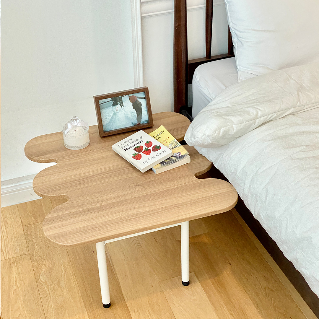 윈썸 글로리 웨이브 침실 거실 식탁 쇼파 옆 낮은 미니 좌식 테이블 600