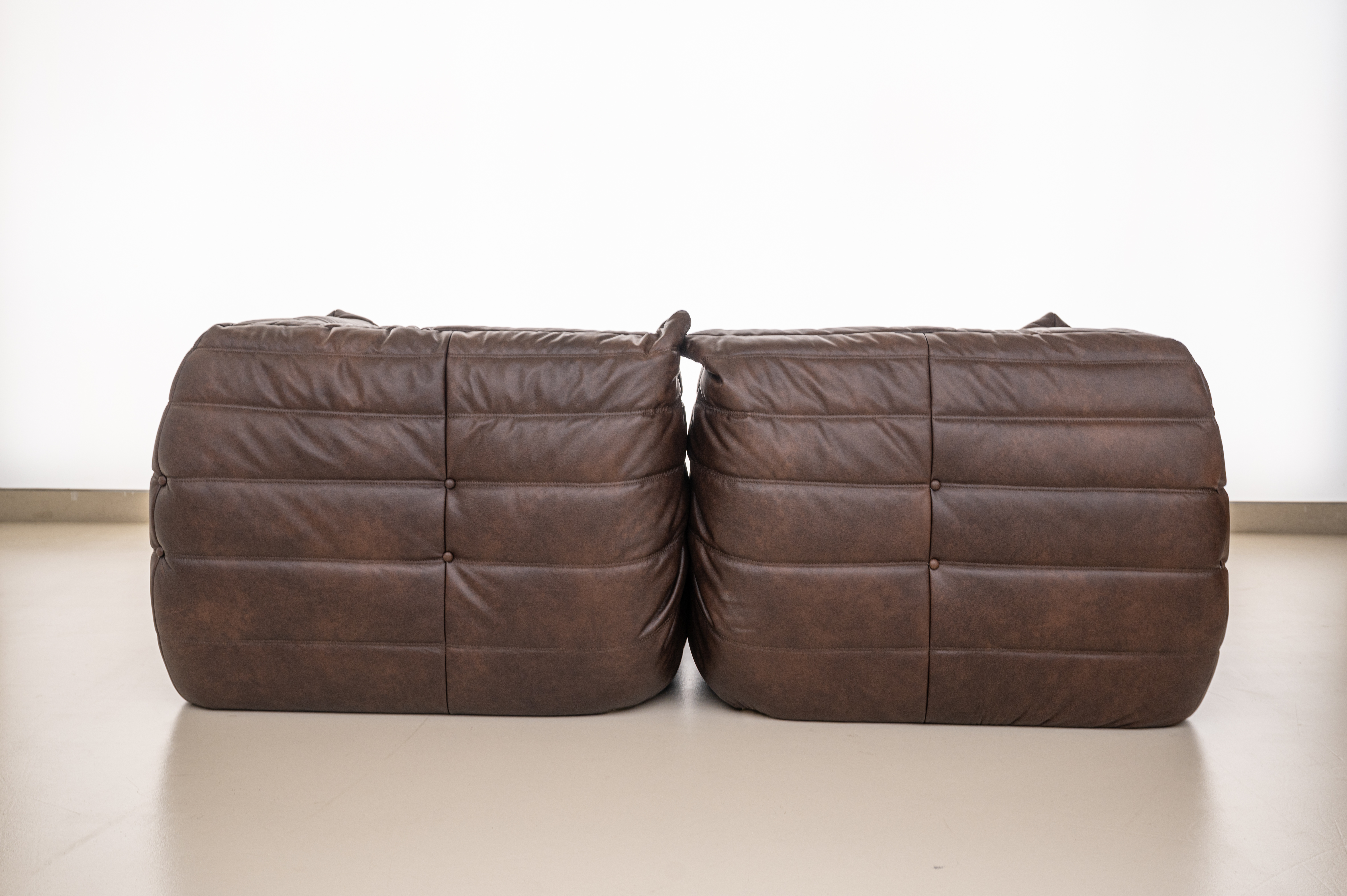 PH17 코너+코너 가죽모듈쇼파 내추럴 통가죽 천연면피 전체가죽 4인 번데기 빈백소파