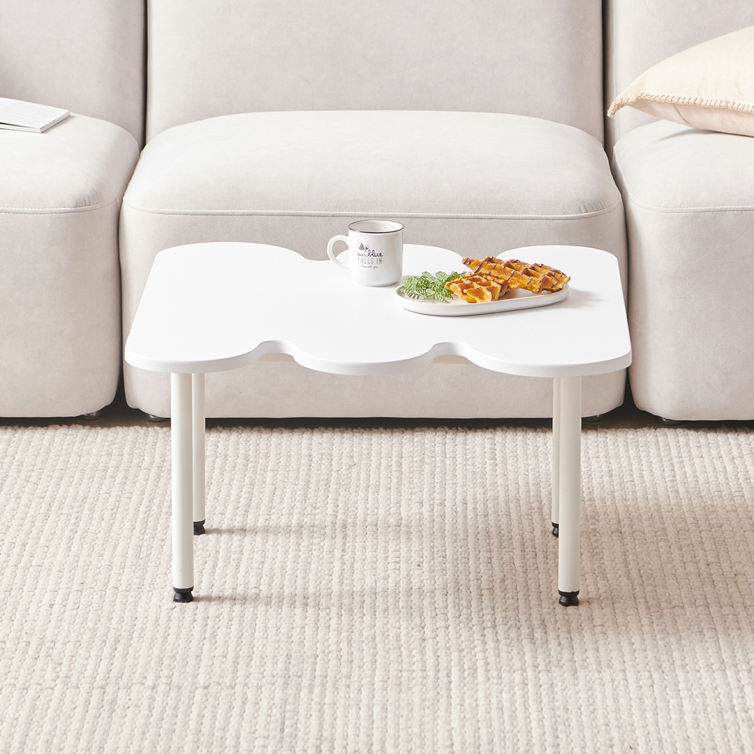 윈썸 글로리 웨이브 침실 거실 식탁 쇼파 옆 낮은 미니 좌식 테이블 600